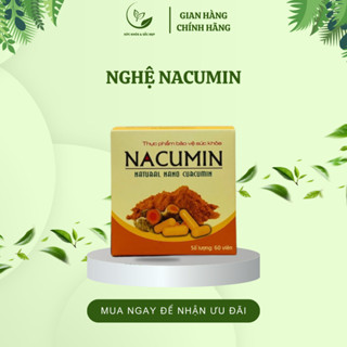 [LỌ 50gram & 60 viên] Nghệ nano NACUMIN tinh bột nghệ nguyên chất - SP Viện Hàn Lâm KH&CN Việt Nam