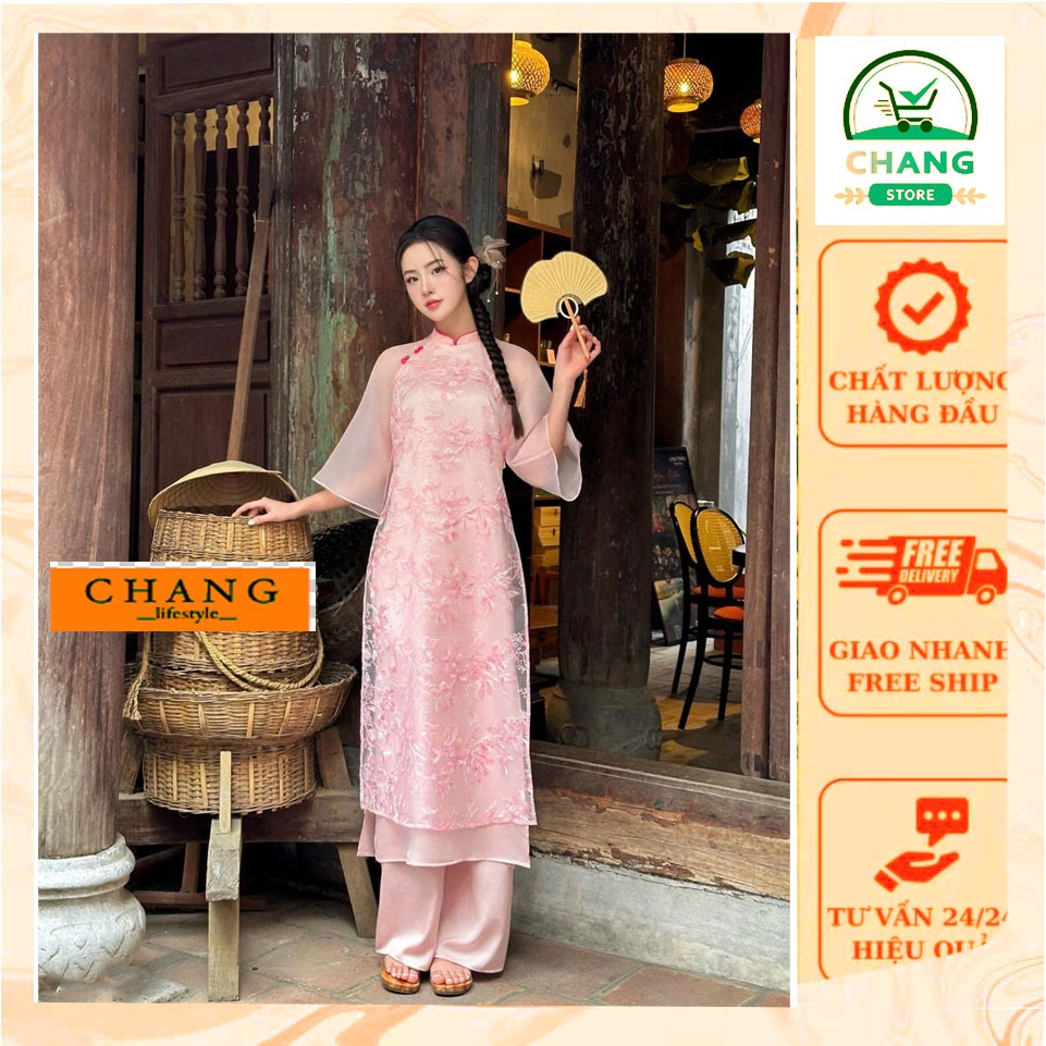 Set áo dài cách tân nữ Chang Store MB13