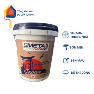 18L - Sơn trong nhà SMETA NANO, Sơn phủ nội thất, sơn tường giá rẻ
