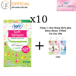 [Bộ 10 Gói] Băng vệ sinh SOFY TAMPON gói 9 ống
