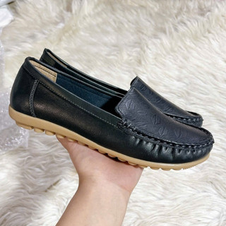Giày Moca đế cao su da mềm cao cấp (có bigsize)
