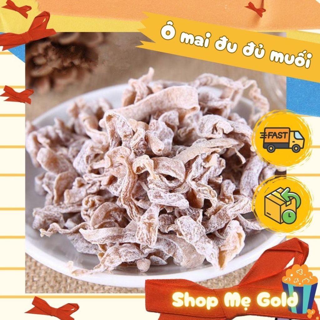 Ô mai đu đủ muối, ô mai giun sợi (500g)