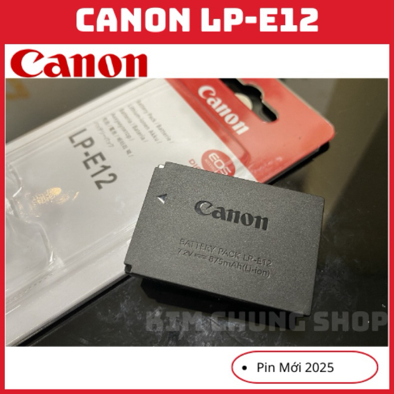 Pin Canon LP-E12 Cho Máy Ảnh Canon EOS M50, M50 Mark II, M10, M100, M200, EOS 100D, SX70 HS