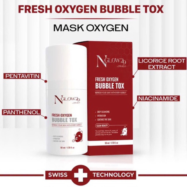 FRESH OXYGEN DETOX NGLOW29 - Thanh lọc Da Mụn Thâm Nám, sần vỏ cam - Detox Căng Bóng Trắng Da ( có t