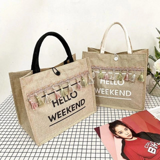 Túi Cói Tua Đi Biển Túi Đi Du Lịch HELLO WEEKEND
