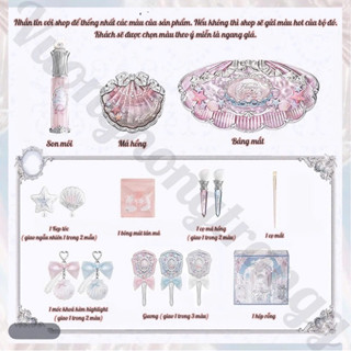 Có Sẵn[Đọc Mô Tả Ạ]Bộ mỹ phẩm BST Sò Hoa Biết các loại  Son Má Hồng Phấn Mắt nhắn tin cho shop để chọn màu