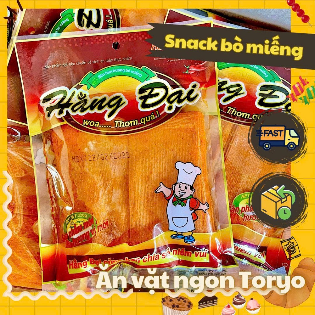 Bò miếng Hằng Đại cay (bịch 40 miếng)