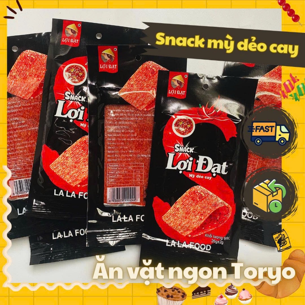 Combo Snack mì dẻo cay (gói 26g)