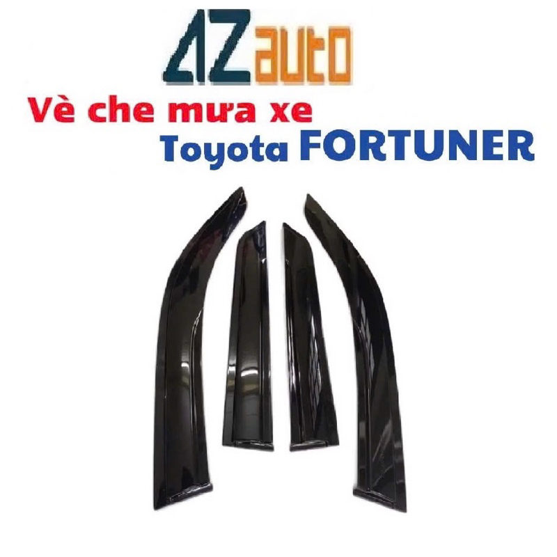 Ve che mưa xe Toyota Fortuner 2017-2026 nhựa đen ABS hàng cao cấp