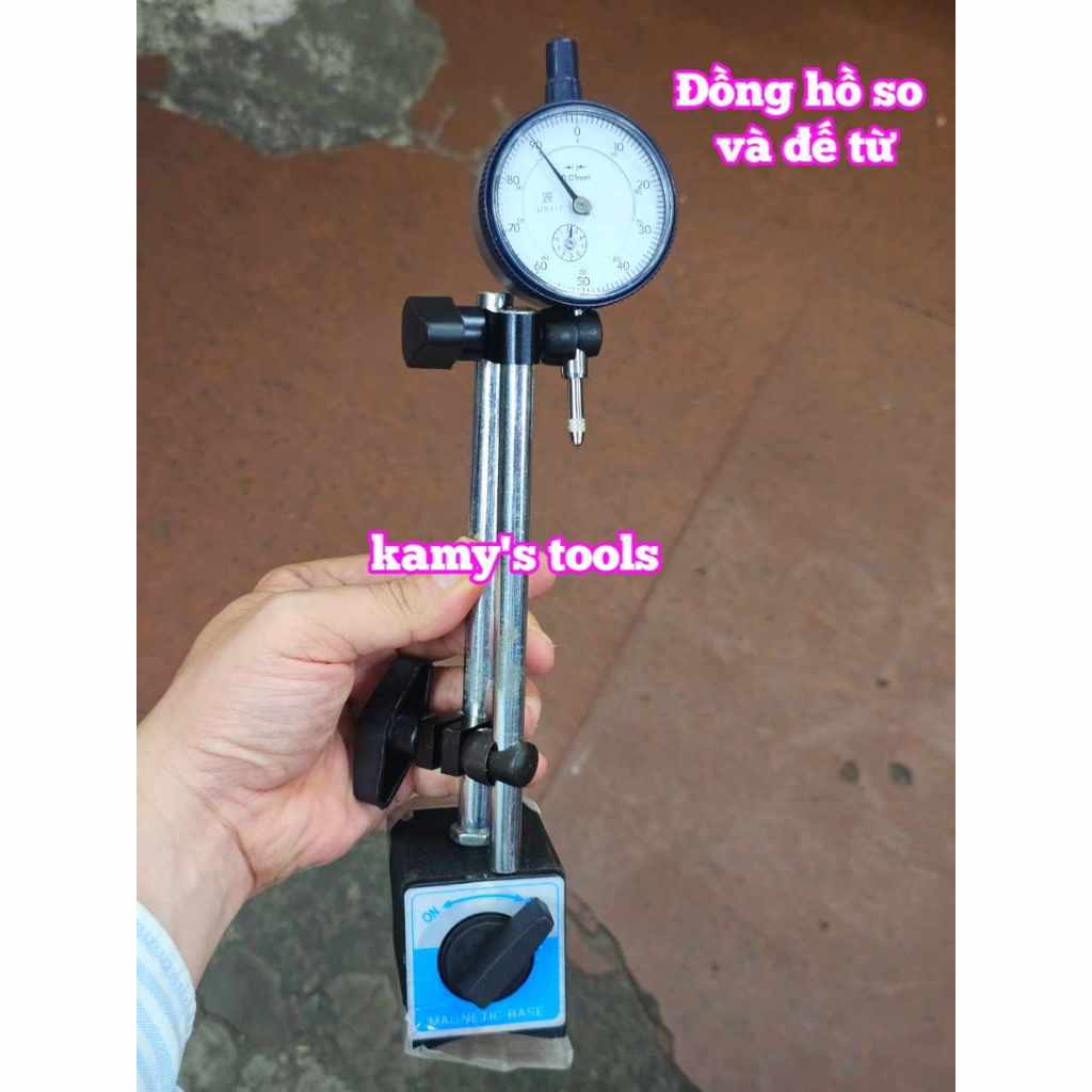 Combo đồng hồ so 0-10mm và đế từ CZ-6C
