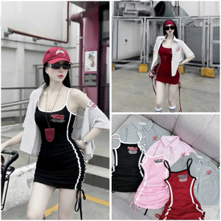 MỘC BABY STORE VÁY BODY RÚT EO KÈM ÁO SƠMI SỌC CARO CÁ TÍNH CHO BÉ GÁI 10-35kg