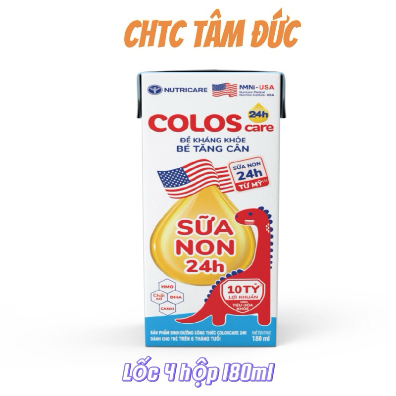 Lốc Sữa dinh dưỡng pha sẵn ColosCare 24h 180ml