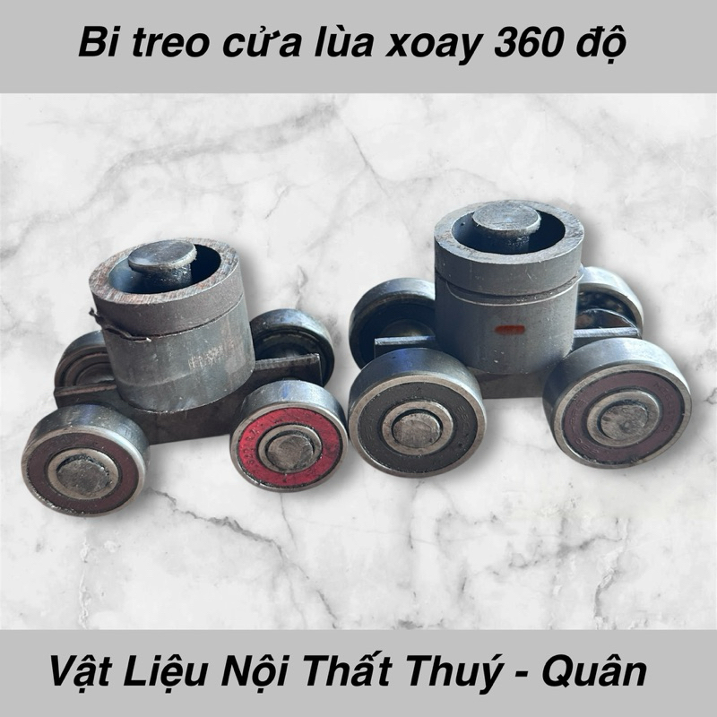 Bi treo  cửa xếp, cửa lùa xoay 360 độ  4 bánh