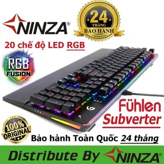 Bàn phím cơ quang học Fuhlen subverter RGB - Black Blue Switch - Chính hãng - Ninza phân phối - Bảo hành 24 tháng