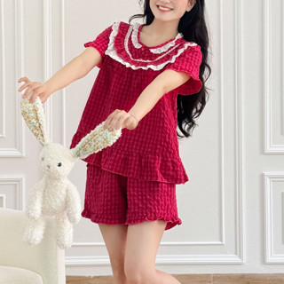 [ Bộ Đồ Ngủ ĐÙI ] CỔ TẦN THIẾT KẾ XINH XẮN BIG SIZE Nhà PINK [ HÀNG CAO CẤP]