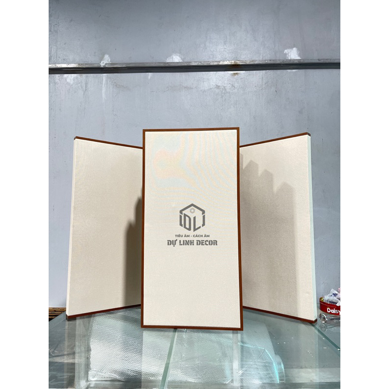 (Đã có bông khoáng) Tấm tiêu âm bọc vải CÓ VIỀN GỖ nhiều kích thước dày 6cm 𝙁𝘼𝘽𝙍𝙄𝘾 𝘼𝘾𝙊𝙐𝙎𝙏𝙄𝘾 𝙋𝘼𝙉𝙀𝙇
