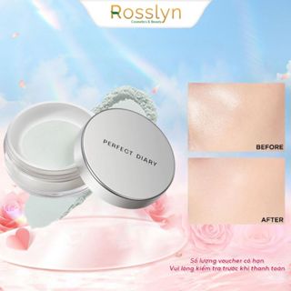 【NEW Phấn phủ kiềm dầu Perfect Diary phiên bản nắp bạc mới giữ nền lâu 7g