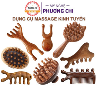 Lược Massage Đầu Gỗ Đàn Hương, Lược Mát Xa Cổ Vai Gáy Chải dịu da đầu | Mỹ Nghệ Phương Chi