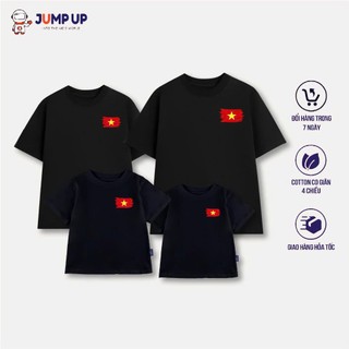 Áo Thun In Cờ Việt Nam, Áo Nhóm Mặc Đi Chơi, Đi Du Lịch, Chất Cotton Đẹp Jump Up