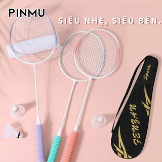 Vợt Cầu Lông PINMU FENZAN Set 2 Cây Chất Liệu Hợp Kim Loại Dành Cho Mọi Lứa Tuổi Tặng Kèm Túi Đựng 