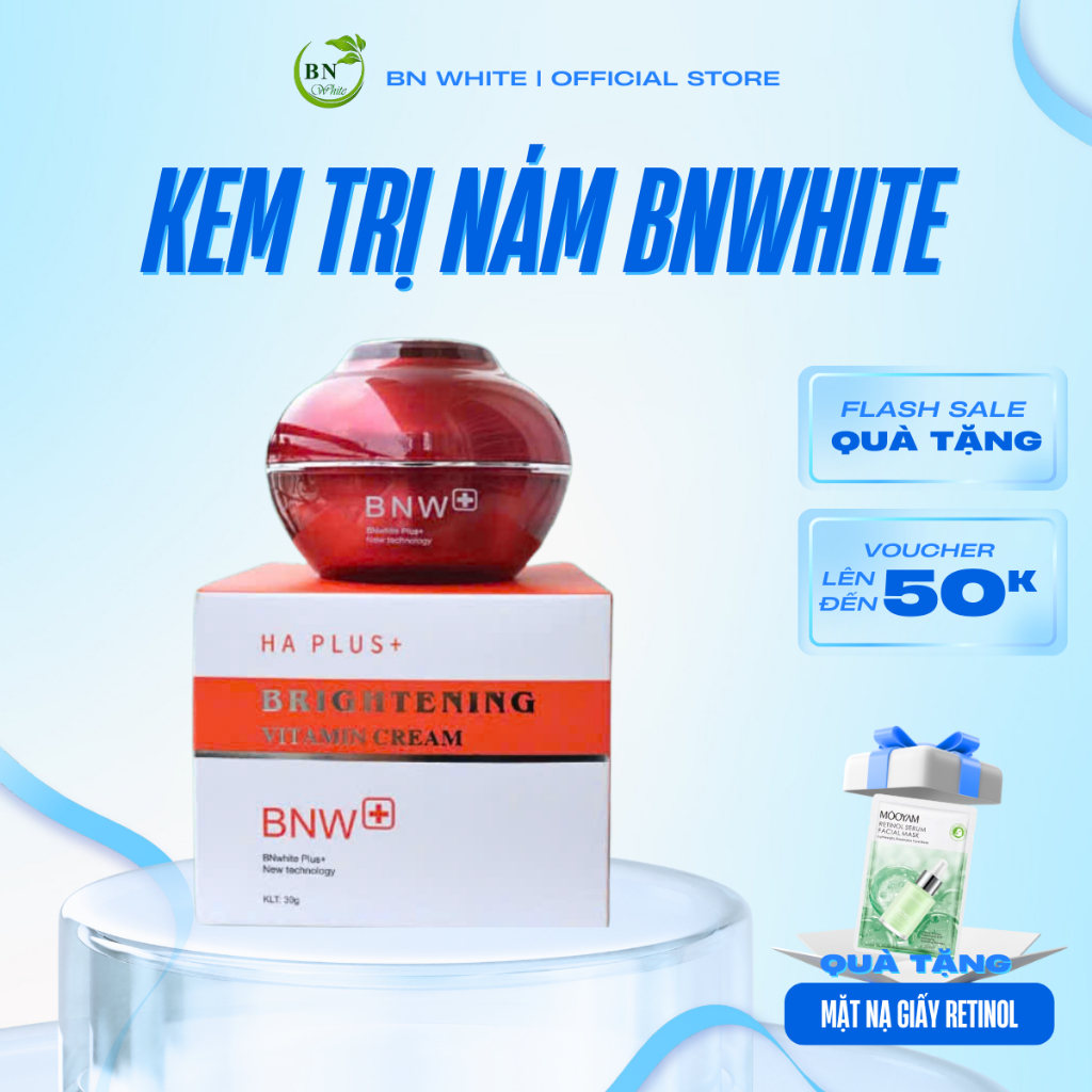 [MUA 1 TẶNG 1] Kem Chăm Sóc Da BN White 30g Làm Sáng Và Mịn Da - Hàng Chính Hãng
