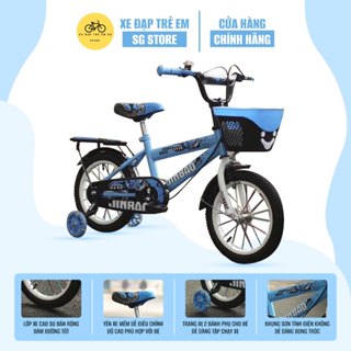 Xe đạp trẻ em JINBAO Nam có bánh phụ từ 2-7 tuổi