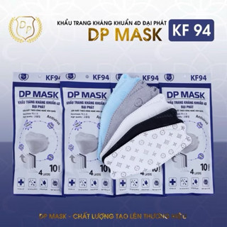  Khẩu Trang Kháng Khuẩn 4D KF94 DP MASK Thùng 30 Gói 300 Cái 