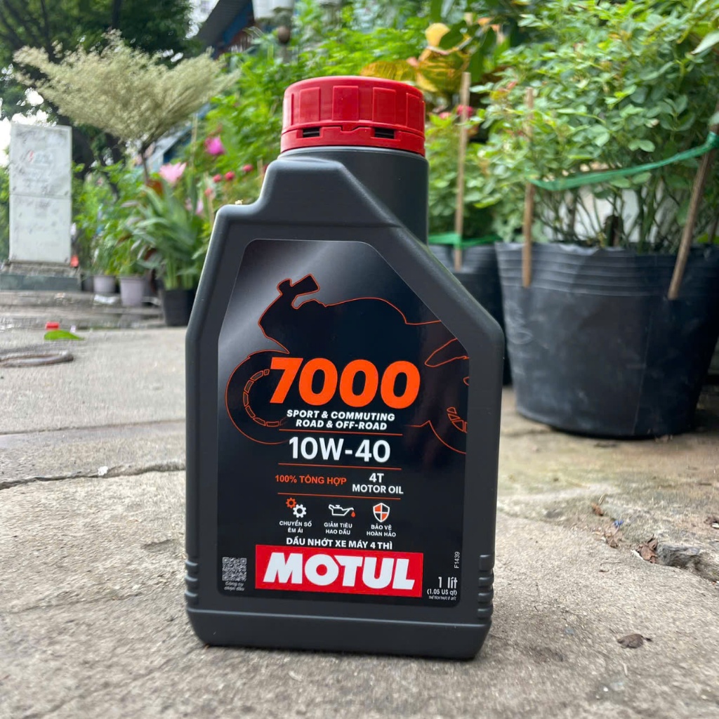 Nhớt Motul H-Tech 100 4T 10W40 1L, Motul Cho Xe Số, Tay Côn