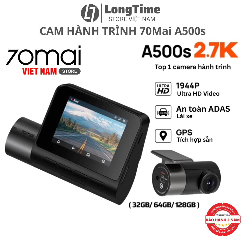 Camera Hành Trình 70mai Dash Cam Pro Plus A500S Phiên Bản QUỐC TẾ