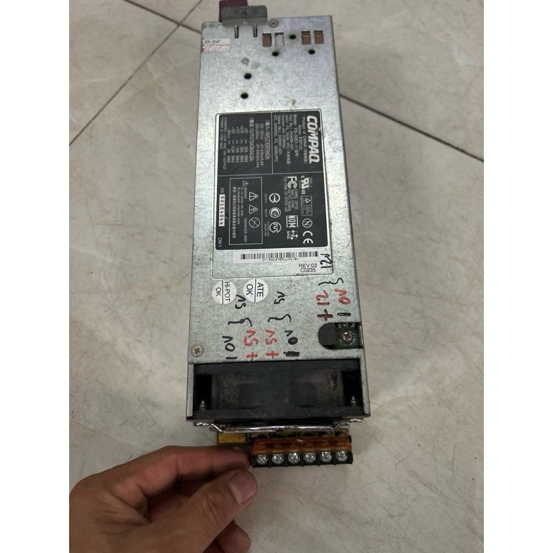Nguồn server hp esp127 500w (12v 25a + 5v 25A đã kích nguồn mod tổ ong