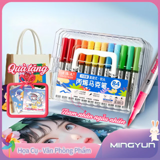 Bộ Bút Màu Acrylic Đầu Brush Cao Cấp 12/24/36/48 Màu - Màu Acrylic Tươi Sáng Đa Dạng Cao Cấp