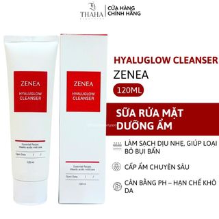 [CHÍNH HÃNG] Sữa Rửa Mặt ZENEA HyaluGlow Cleanser 120ml – Làm Sạch Dịu Nhẹ, Dưỡng Ẩm, Cấp Nước, Hỗ Trợ Làm Sáng Da