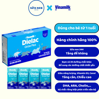   Chính Hãng  Sữa pha sẵn Dielac Grow Plus chính hãng Vinamilk - Thùng 48 Hộp 