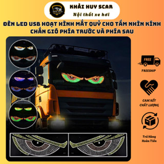 Đèn LED USB Hoạt Hình Mắt Quỷ Hoàn Hảo Cho Tầm Nhìn Kính Chắn Gió Phía Trước, Phía Sau Dành Nhiều Dòng Xe-Khải Huy Scar