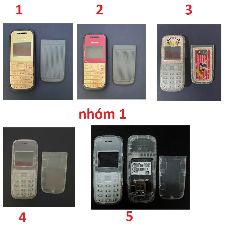 Bộ vỏ Nokia 1200 / 1208 kèm phím ( CHỌN HÌNH)