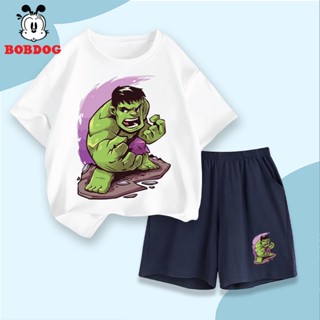 Đồ bộ cho bé trai BOBDOG,quần áo hè bé trai cotton thoáng mát-CD-BDO98 in hình KHỔNG LỒ XANH cho bé