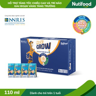Thùng 48 Hộp 110mL Nuvi Grow 1+ / 2+ Sữa Bột Pha Sẵn cho Bé trên 1 / 2 Tuỏi - NUTIFOOD SHOP