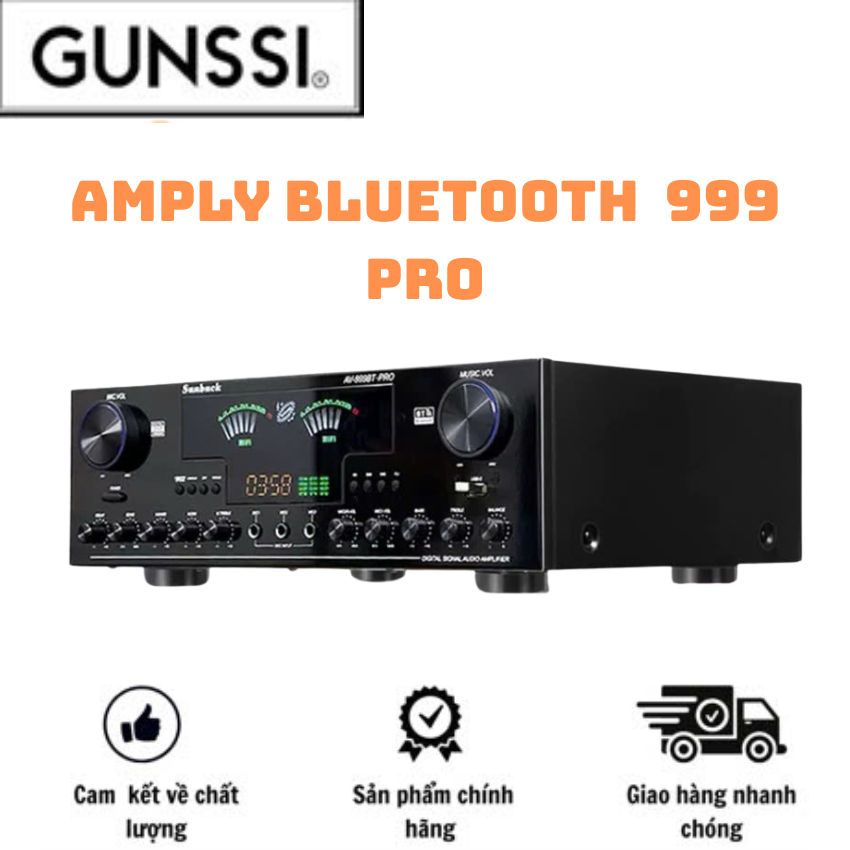 AMPLY GUNSSI SUNBUCK AV-999BT PRO-gam màu mạnh mẽ-âm thanh đa hướng, bluetooth, khuyếch đại tốt