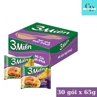  Mì 3 Miền gà sợi phở gói thùng 30 gói x 65g 