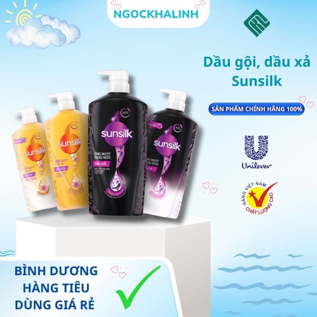 Dầu Gội - Dầu Xả Sunsilk Óng - Mềm mượt chai