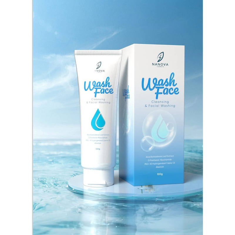 Sữa rửa mặt Wash Face 100g NANOVA chính hãng