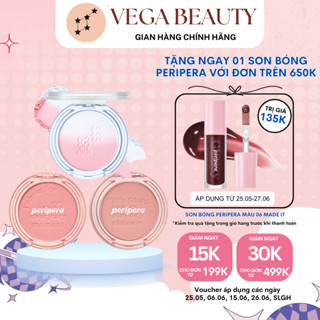 [ĐỦ BILL] Phấn Má Hồng PERIPERA Pure Blushed Sunshine Cheek 4.2g lên màu siêu xinh mịn, bám tốt, bảng màu đa dạng