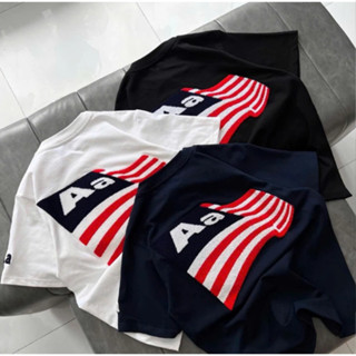 Áo thêu Aa Stu Thêu Xù Flag Logo - Áo Thun Nam Nữ Unisex, Chất Vải Cotton Dày Mịn full tem mag
