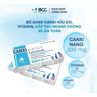 CANXI DAILY hộp 40 ống: Canxi hữu cơ nano siêu hấp thụ, giúp tăng chiều cao cho trẻ, phụ nữ mang thai, ngừa loãng xương.