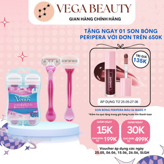 Dao cạo cho nữ có đầu bơ GILLETTE Venus Comfort Glide White Tea Spa dễ dàng sử dụng