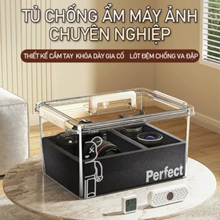 Cao Cấp Hộp chống ẩm Máy ảnh Ống Kính Túi chống sốc Túi đựng chống thấm chống sốc Chống Mốc