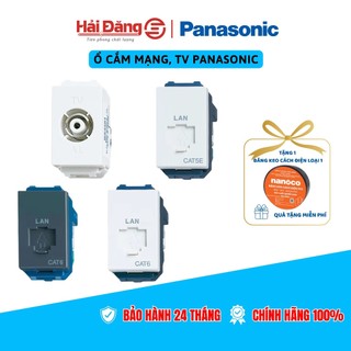  Hạt mạng âm tường Panasonic CAT6 CAT5E ổ cắm Anten TiVi Panasonic - Ổ cắm data CAT6 CAT5E 