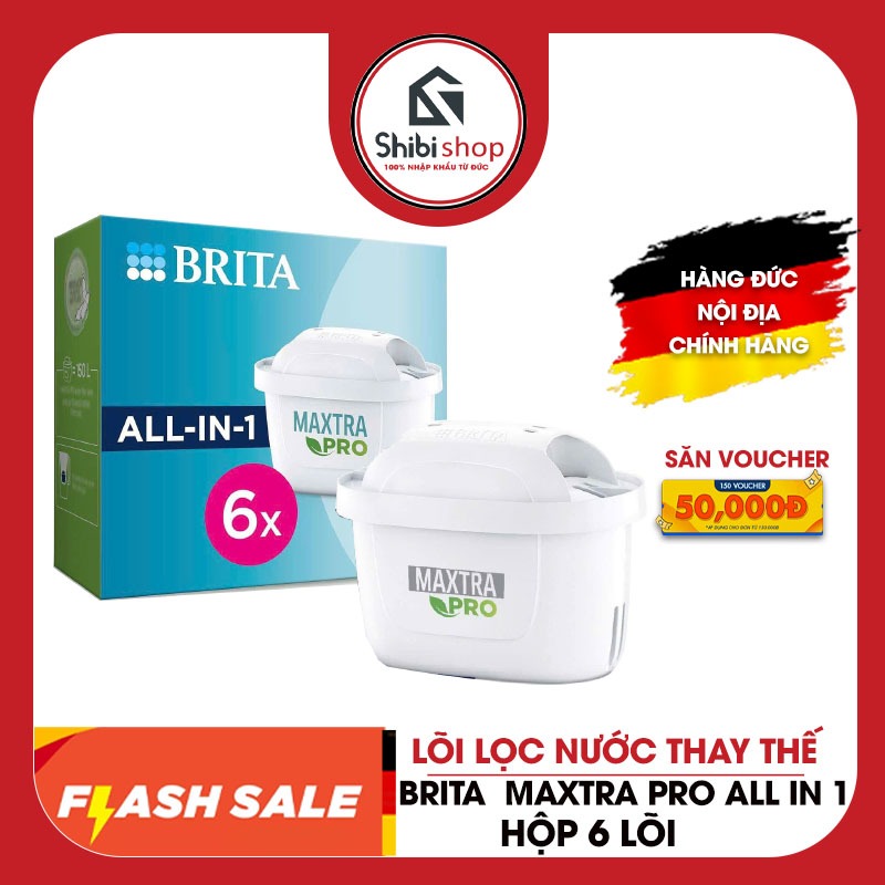 Lõi lọc nước BRITA MAXTRA PRO ALL IN 1 - Hộp 6 lõi, nội địa Đức