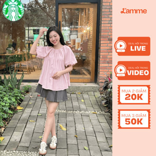 Áo bầu Joie chất liệu thô mềm siêu nhẹ thoáng mát, ứng dụng cao cho mẹ bầu đi làm đi chơi phong cách năng động by L'amme