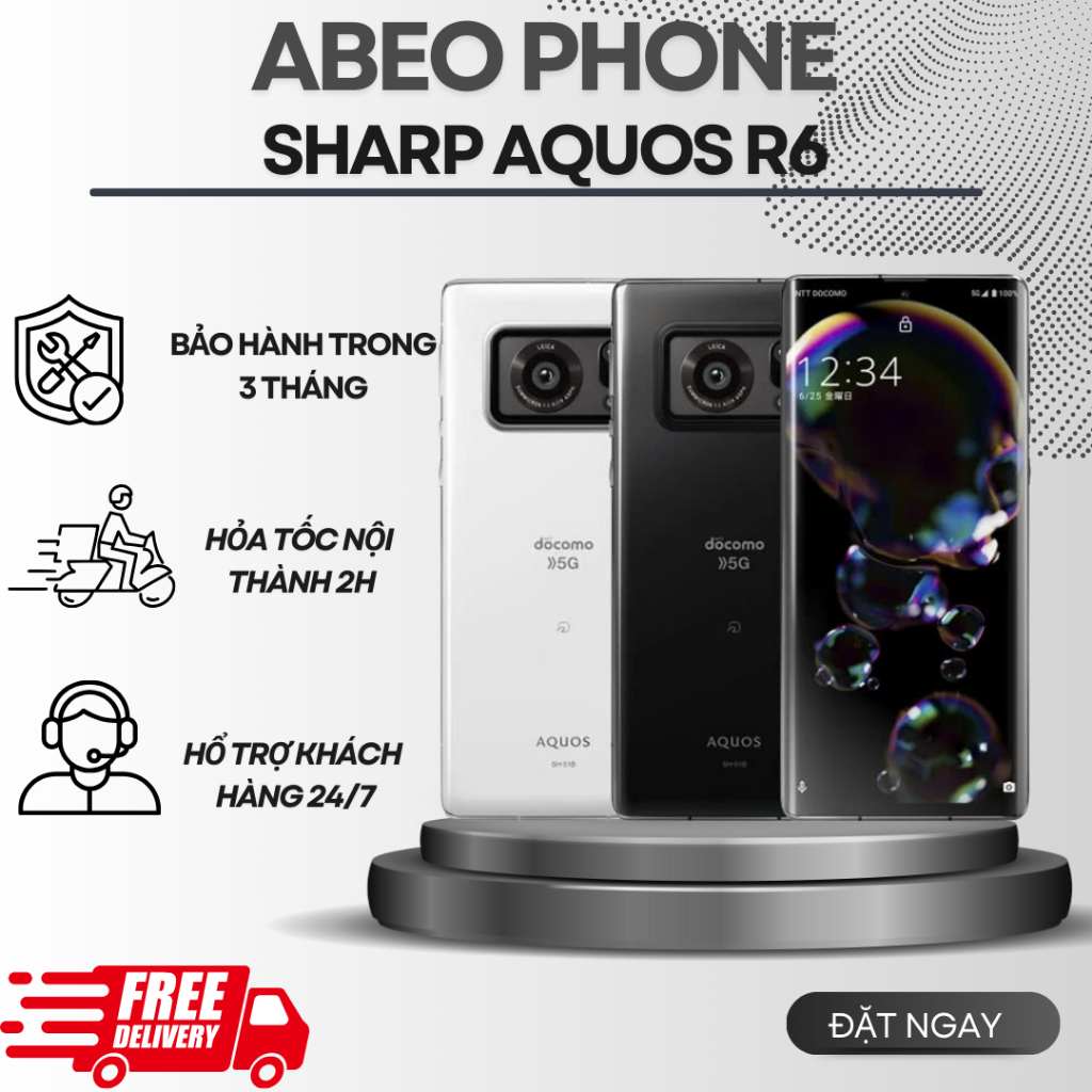 Điện Thoại Sharp Aquos R6 12/128GB 1 SIM Máy Đẹp Nguyên Zin